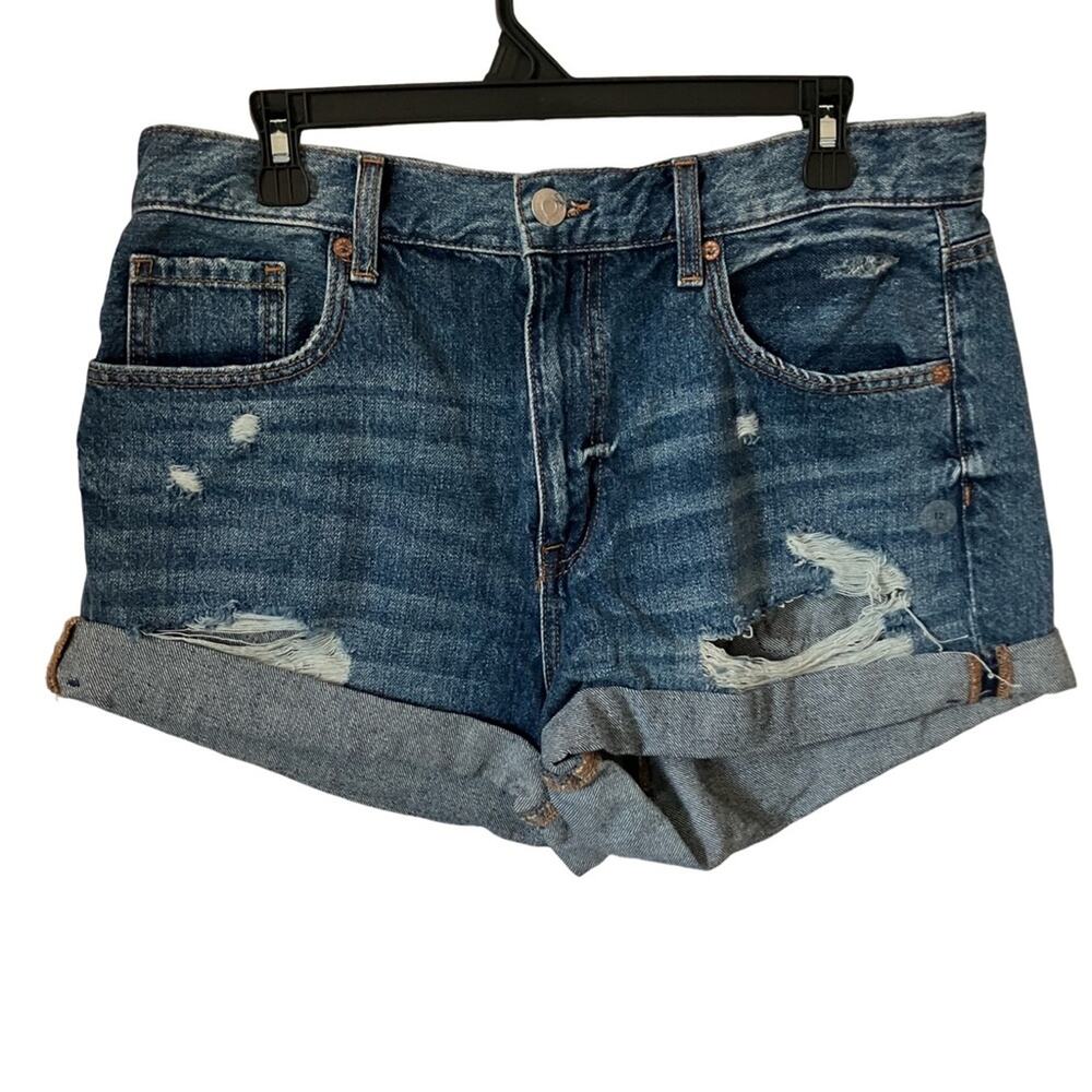 Aeropostale Blue Distressed Jean Shorts Size 12